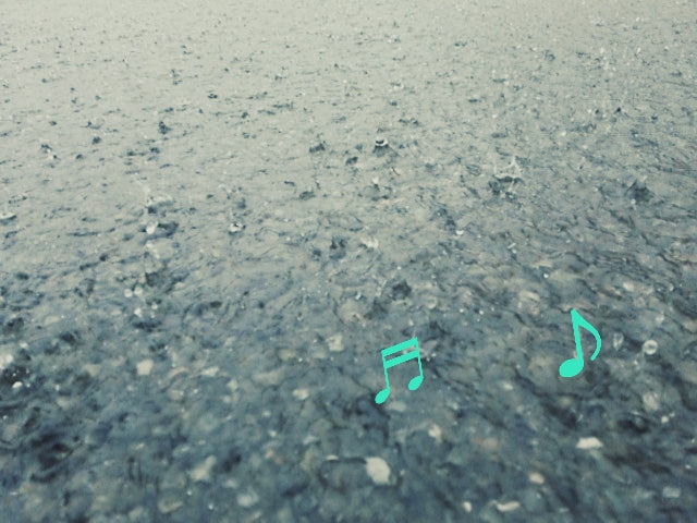 雨足強くなりました☂