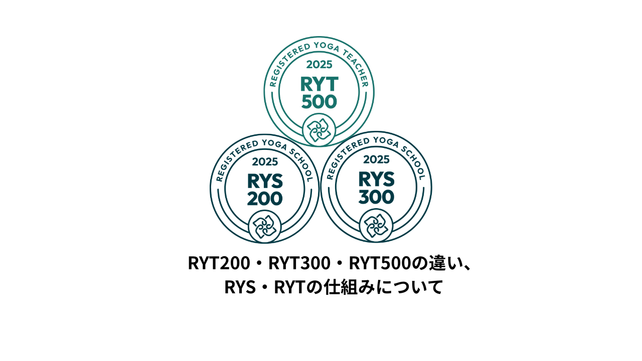 RYT200・RYT300・RYT500の違い、RYS・RYTの仕組みについて